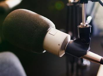 microphone for The Evolution & Future of Bars Podcast with Food Matters Live