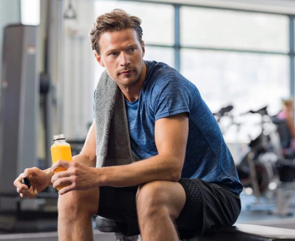 man at gym